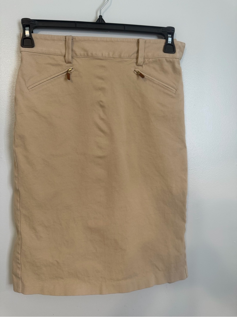 Lauren Ralph Lauren Khaki Peplum back hem pencil Skirt size 2P